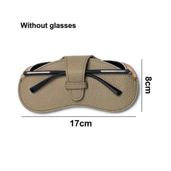 Leather Glasses Case Holder Portable Slim Sunglasses Pouch Soft