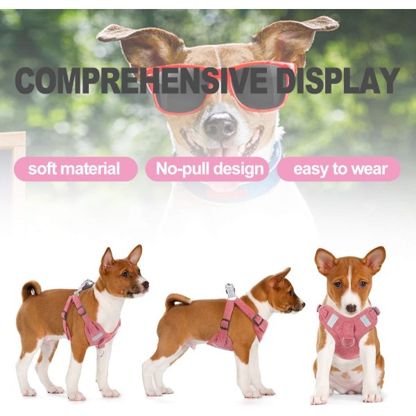 Hundesele Soft Touch semsket stoff Pet Vest Step in Justerbar