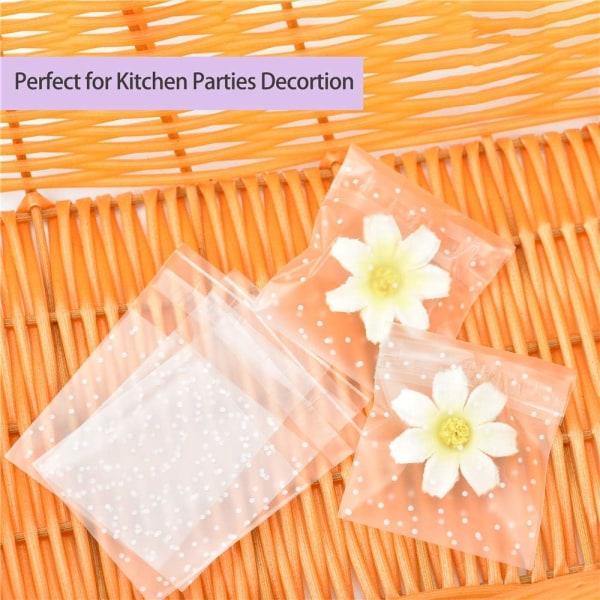 DIY selvklebende plast gjennomsiktig godteri kake gavepose,