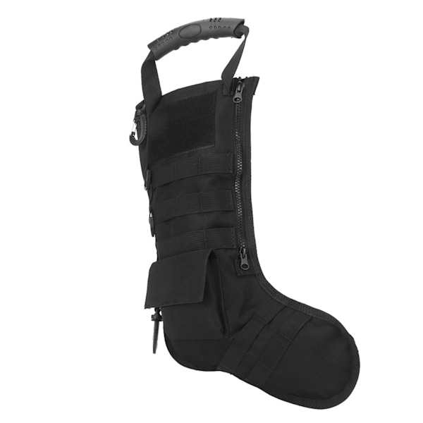 1 st Nylon Taktisk Julstrumpa Förvaringsväska Utomhus Militärt Tillbehörspåse (Svart)