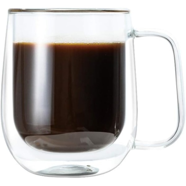Kaffekopper, Varmebestandig dobbeltlags hult glasskaffe