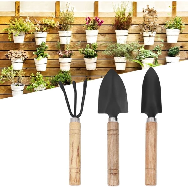 Pelle de Jardin Ensemble D'outils de Jardinage Et de Pelle 3 Stk