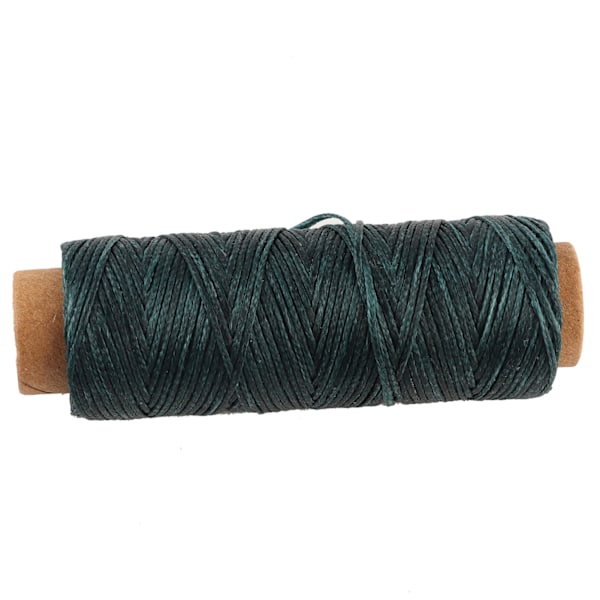 Sewing Wax Line Thread Flat Sewing Thread For Leather Craft(Dark Green)