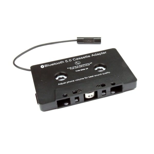 Bil, Stereo, Bluetooth, Cassette, Aux, Adapter, Svart