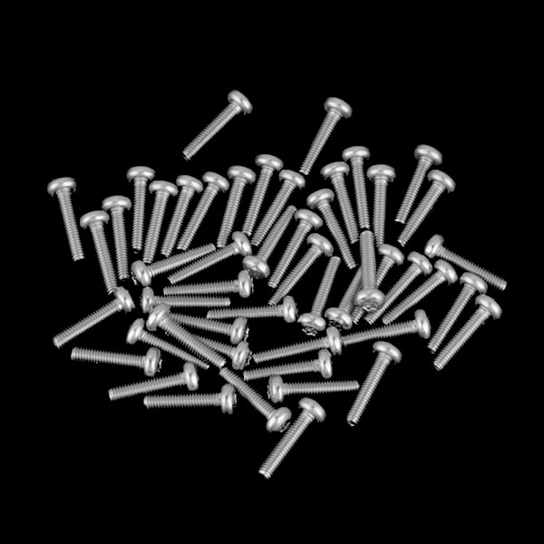 50 stk M2.5 Serie 304 Rustfritt Stål Runde Panhodet Stjerneskruer (M2.5 x 12mm)