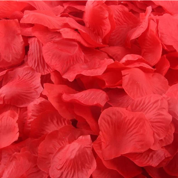 1000 x tekoruusuja lehtiä ruusuja konfettikukkia, romanttisia sisustustarvikkeita hääjuhliin, syntymäpäiväjuhliin, kihlaukseen
