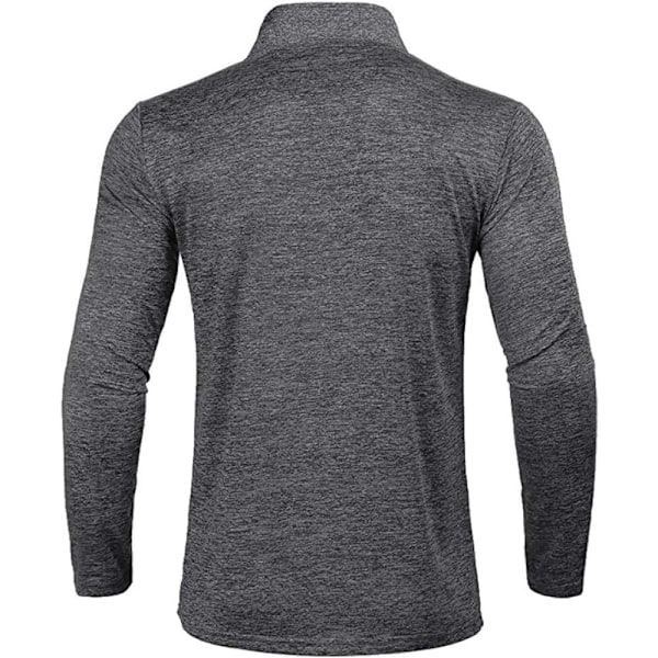 Langærmet funktionel skjorte, åndbar pullover sweatshirt gray