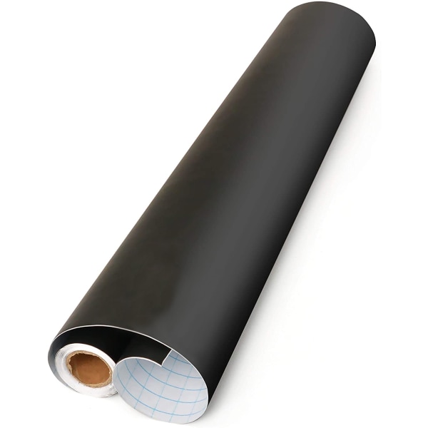 Tavlefolie svart 200 cm rull - selvklebende - 45 cm bred - tavle - skriving, tegning, maling, sette aksenter med kritt - interiør