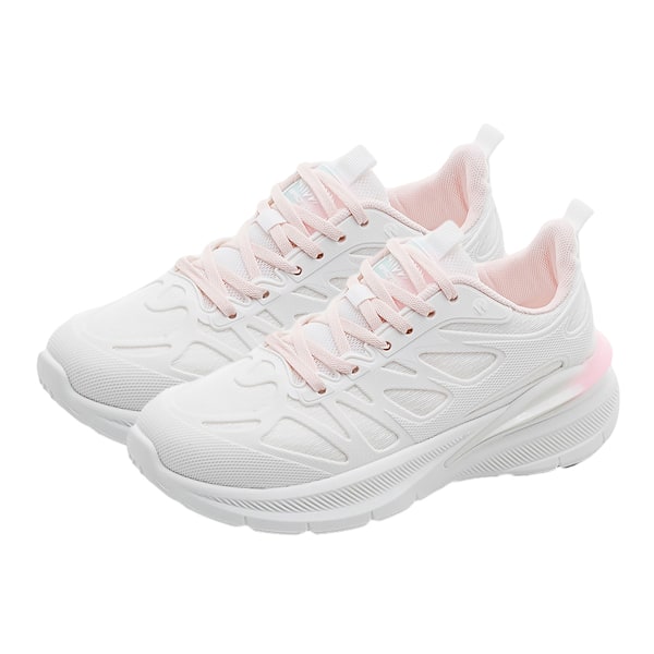 Dame Athletic Walking Sko - Minneskum Lett Tennis Sportsko Trening Jogging Slip On Løpesko White Pink