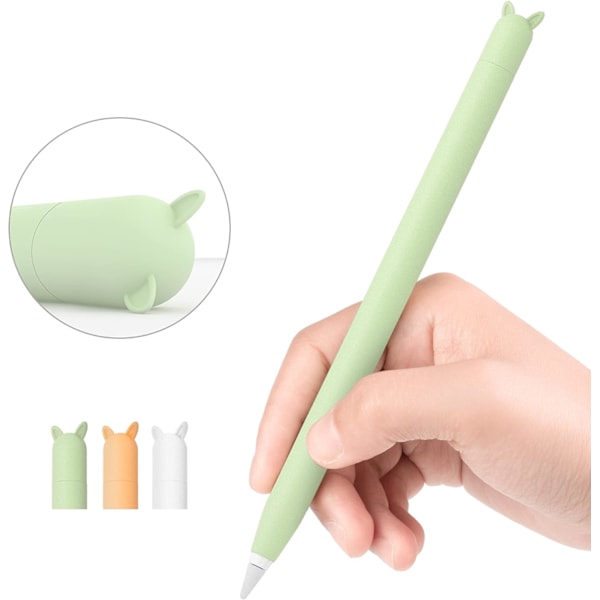 3-pak myk etui for Apple Pencil 1. generasjon, søt silikonbeskyttelsestilbehør kompatibel med iPad Pro 9,7\"/10,5\"/12,9\"