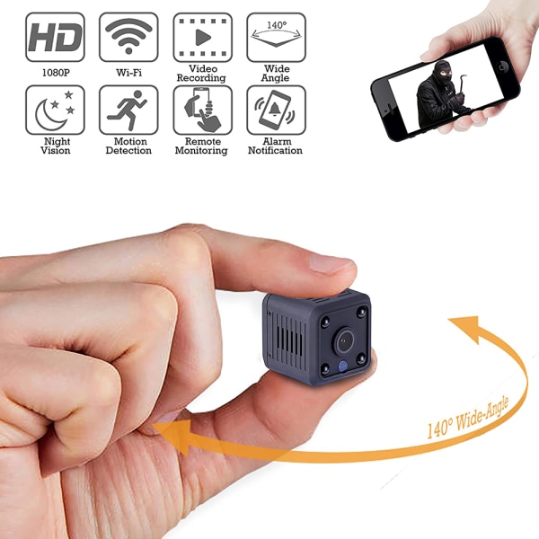 Mini-Kamera-Mini tragbares WiFi Full HD Nanny Tierheim