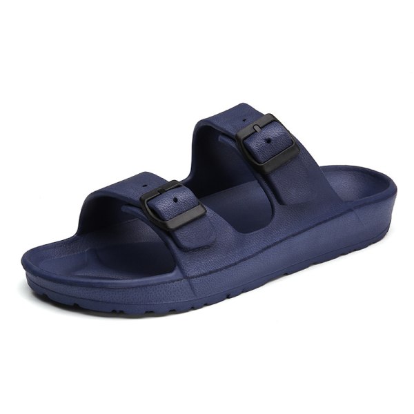 Flate sandaler for menn Komfort fotseng Justerbar Slides Dobbel