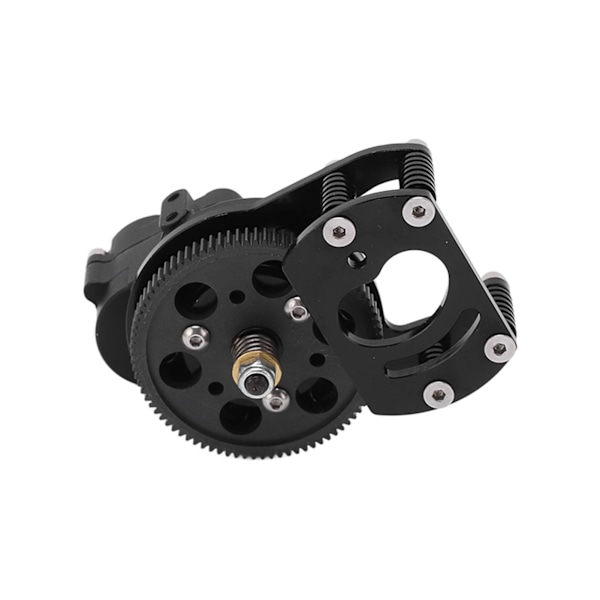 RC Växellåda Enväxlad Transmission Växellåda Fäste för Crawlerbil 4WD D90 II D110Svart