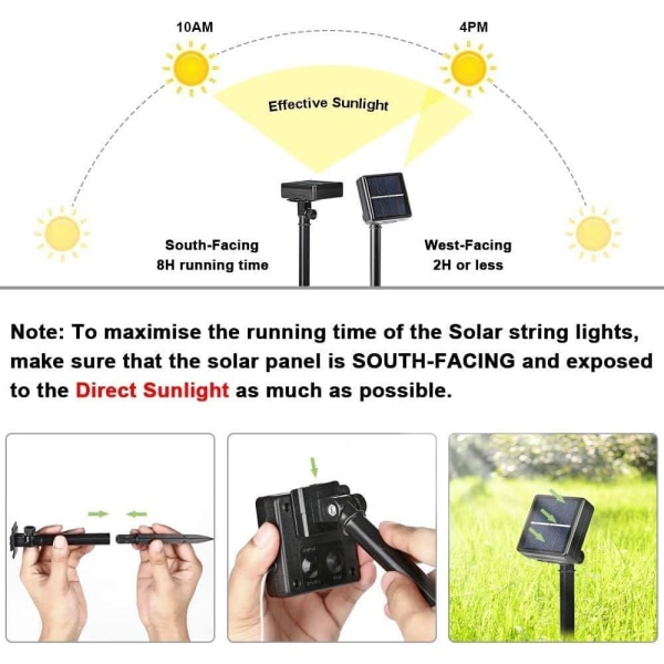 Solar Weihnachten Lichterkette Außen, BrizLabs 24M 240 LED Ausse