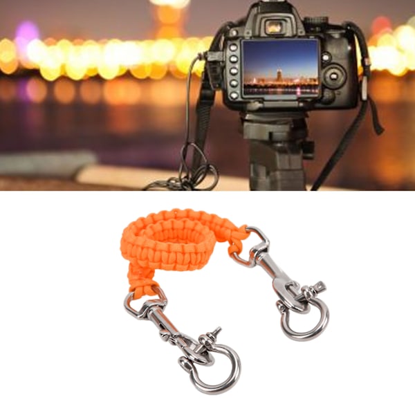 Diving Camera Tray Handle Rope Corrosion Resistance Underwater Camera Lanyard StrapOrange