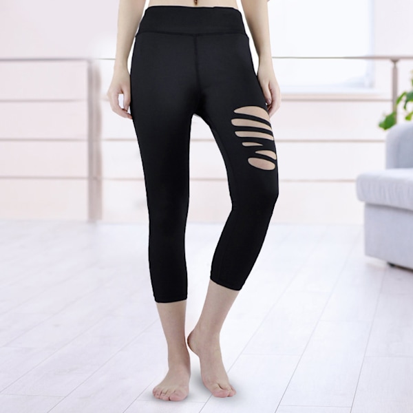 Dame Yoga Fitness Leggings Bukser Sportsdans Korte Bukser (M)