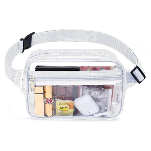 Klar Crossbody Bag For Kvinner Og Menn Belteveske Gave Til Kvinner Bum Bag Med Justerbar Stropp For Sport Klar Gul white