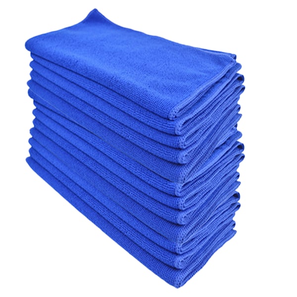 Reusable Cleaning Cloth Washcloth, Tea Towel, 12 Pack (Blue, 30*70 cm)