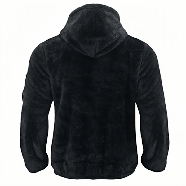 Hettegensere, hettejakker og varme fleece treningsjakker for menn black