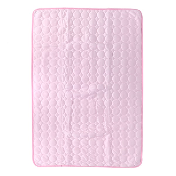 Summer Cotton Pet Dog Cat Breathable Mat Cooling Bed Sleeping Pad Pink(50x40cm)