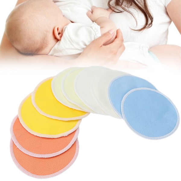 10pcs Washable Breastfeeding Pads Resuable Nursing Feeding Breast Pads for Maternity