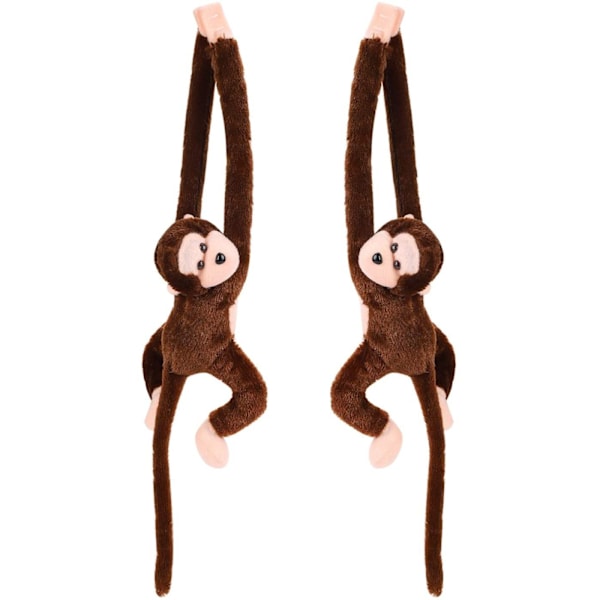 2-pack - Mörkt bruna kardborreband - Apa gardinband (beställ 1 för 2-pack)