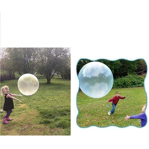 Bubbelbollar, Vattenboll Bubbla, Bubbelboll Vattenfylld Interaktiv, 120CM Diameter Bubbelboll Rivbeständig, Mjuk Gummiball, Bubbelboll
