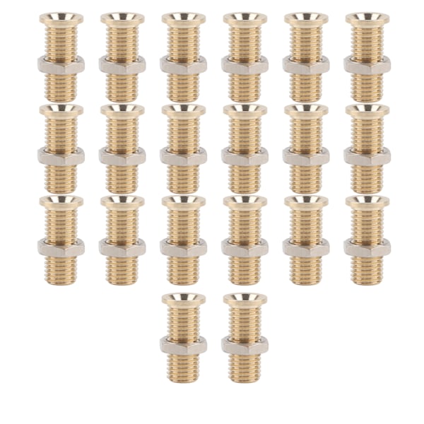 20 Sett 21.140 4mm Panel Bananestikk Kobber Hunn Gullbelagt Bananplugg med M6 Sekskantmutter for Elektrisk Testing