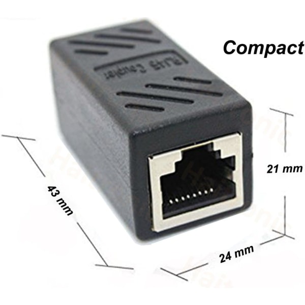 2 Pack RJ45 Coupler Ethernet Cable Coupler LAN Connector