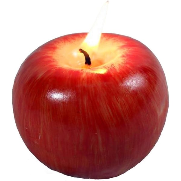 Kreativa äppelformade doftljus Simuleringsfruktljus