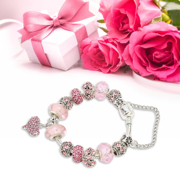 Women Beads Bracelet Girls Ladies DIY Valentine Day Gift Female Accessories 17cm