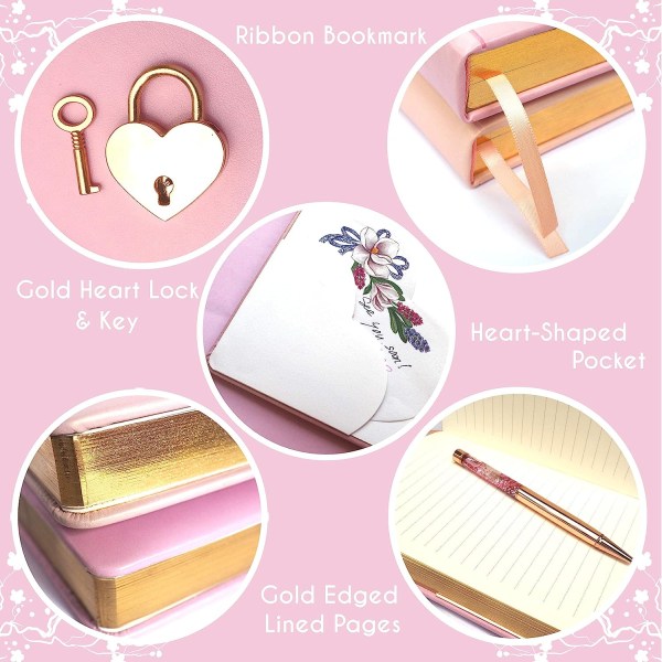 Girls Diary with Lock and Key for Girls Secret Kids Journals