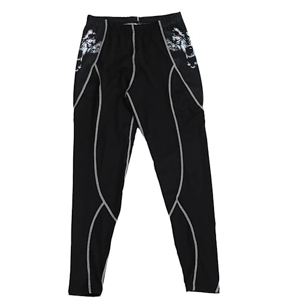 Unisex Sports Gym Cycling Running Fitness Pants Training Athletic Trousers Wolf Head XXL