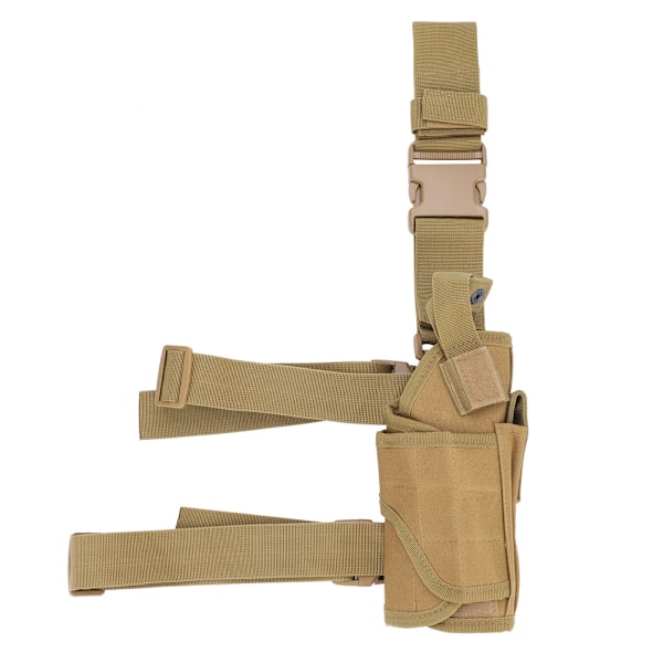 Nylon Justerbar Universal Pistol Militär Ankel Ben Holster Väska Tillbehör (Khaki)