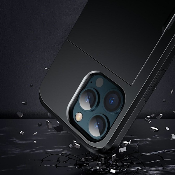 iPhone 13, Armor, Skal, Korthållare, Grön