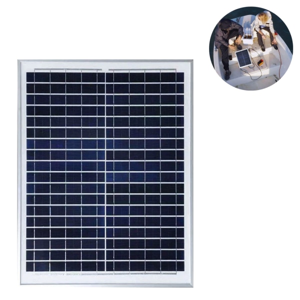 20 watt solcellepanel 18 volt monokrystallinsk bærbar solcelle