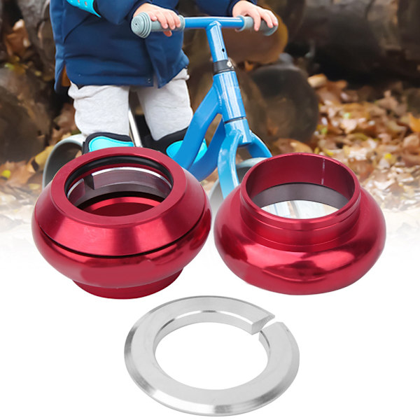 29,6 mm Aluminium Alloy Forgaffel Styrheadset til Børnebalancecykel Tilbehør (rød)