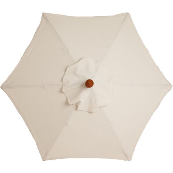 cover för parasoll - 6 ribbor - Diameter 2m - Vattentät - UV-skydd - Ersättningstyg - Beige