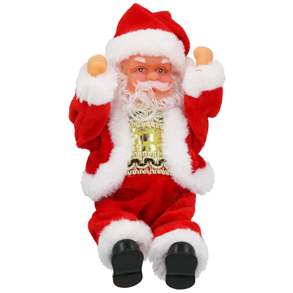 Christmas Santa Doll Electric Dancing Xmas Claus Table Ornaments Decor with Moon Base for KidsChristmas Santa Doll