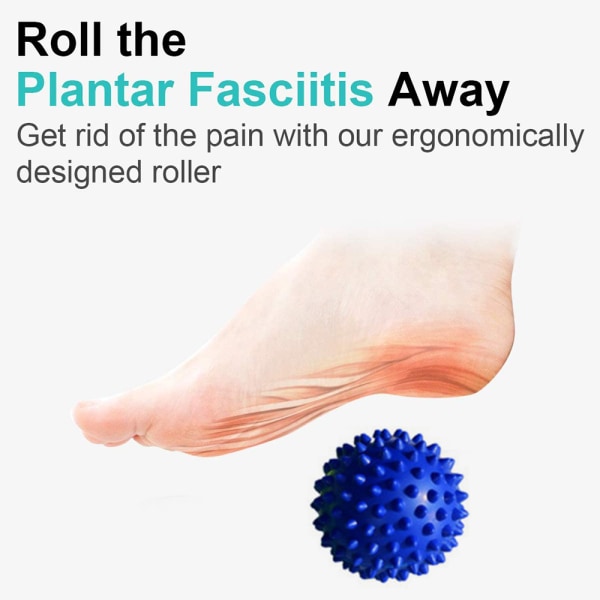Fotmassagerulle Spiky Ball Fotmassageapparat för smärtlindring