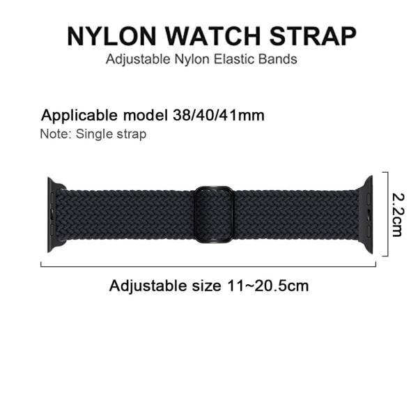 Rem er kompatibel med Apple iWatch1234567 justerbar nylon