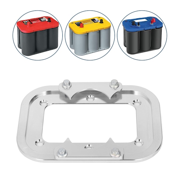 Battery Hold Down Tray Aluminum Alloy for Optima Batteries Red Blue Yellow Top 34 34/78 D34 D34/78 34M D34M