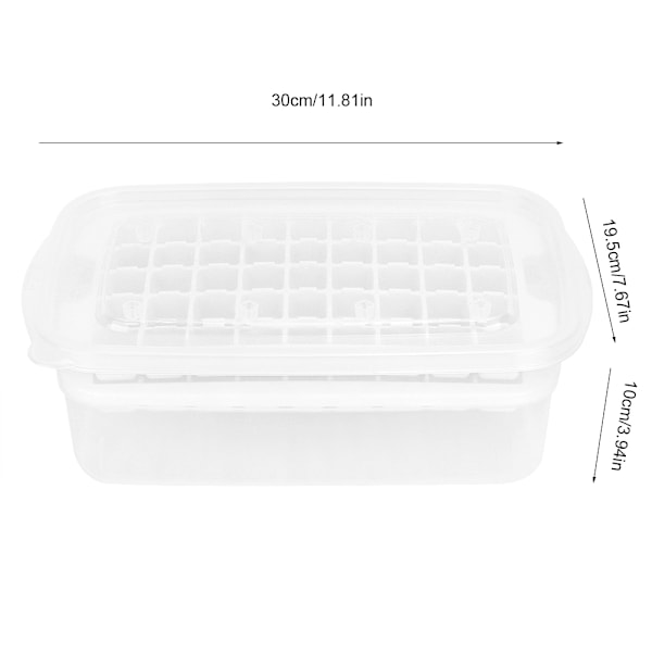 90 Grids 4 in 1 Ice Trays  Freeze Pudding Mold Food Storage Box  with Lid Container Transparent