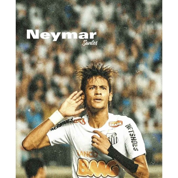 Säsong, 1213, Brasilien, Santos, Jersey, Jubileumsutgåva, Nr 11, Neymar, Fotbollströja, White, 11 L White 11 L