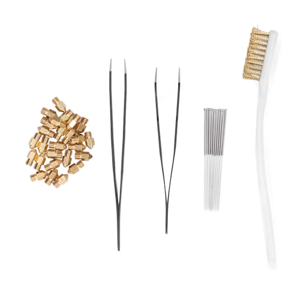 3D Printer Nozzle Cleaner Kit Cleaning Tool Parts Accessories Needles Tweezers Wire Brush