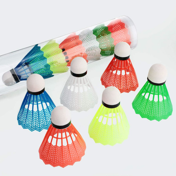 Nylon Färgglada plastfåglar Badmintonbollar Sportträning Badmintonbollar för utomhussport inomhus