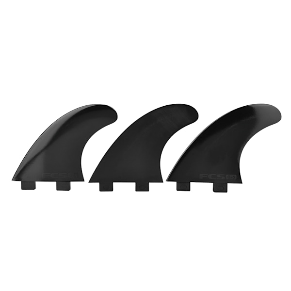 Tri Fin Thruster Set Nylon Plast Surfebrett Fin FCS Single Head Fin Surfebrett G5 (Svart)