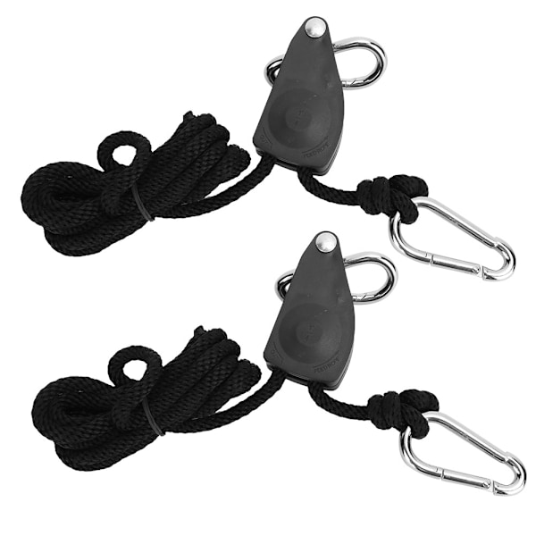 1/4inch Plants Tent Lamp Heavy Duty Hanging Rope Hook Adjustable Ropes Clip Hanger