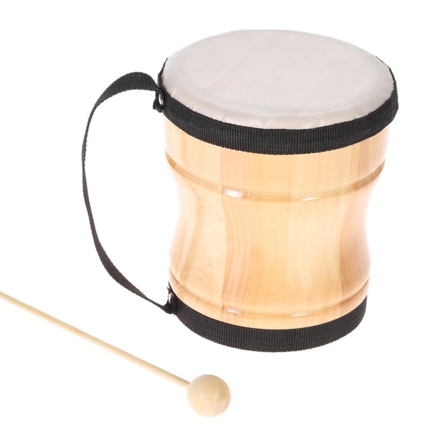 Kids Wood Hand Drum Musical Toy Perkusjonsinstrument med Stick