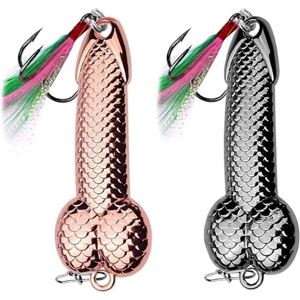 roséguld, silver, metall, fisk, krokar, spinner